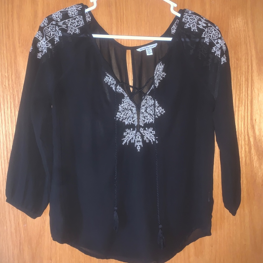 American eagle sheer blouse